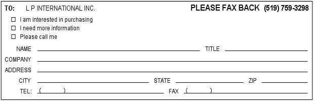 Faxing Form