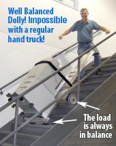 Always in balance, even on stairs!