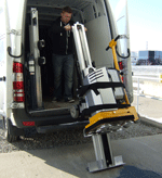 Floor Sander off back of van